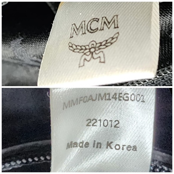 Authentic MCM Visetos Laptop Bag Grey/Black - Picture 4 of 14